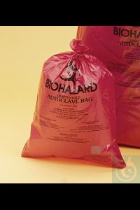 Bild von Bel-Art Super Strength Red Biohazard Disposal Bags with Warning